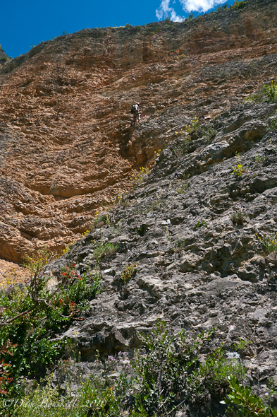 Via Ferrata-Haute Provence-Dave Tackling Via Ferrata-Haute Provence-Dave Tackling